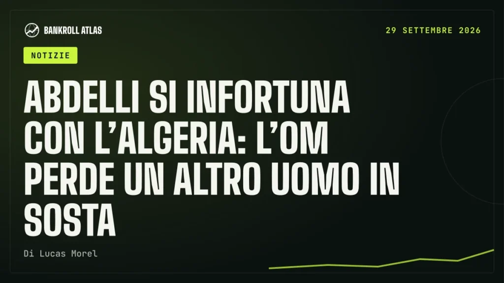 Abdelli si infortuna con l’Algeria: l’OM perde un altro uomo in sosta