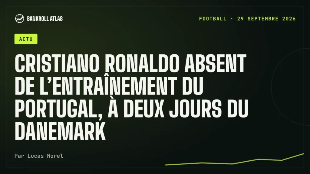 Cristiano Ronaldo absent de l’entraînement du Portugal, à deux jours du Danemark