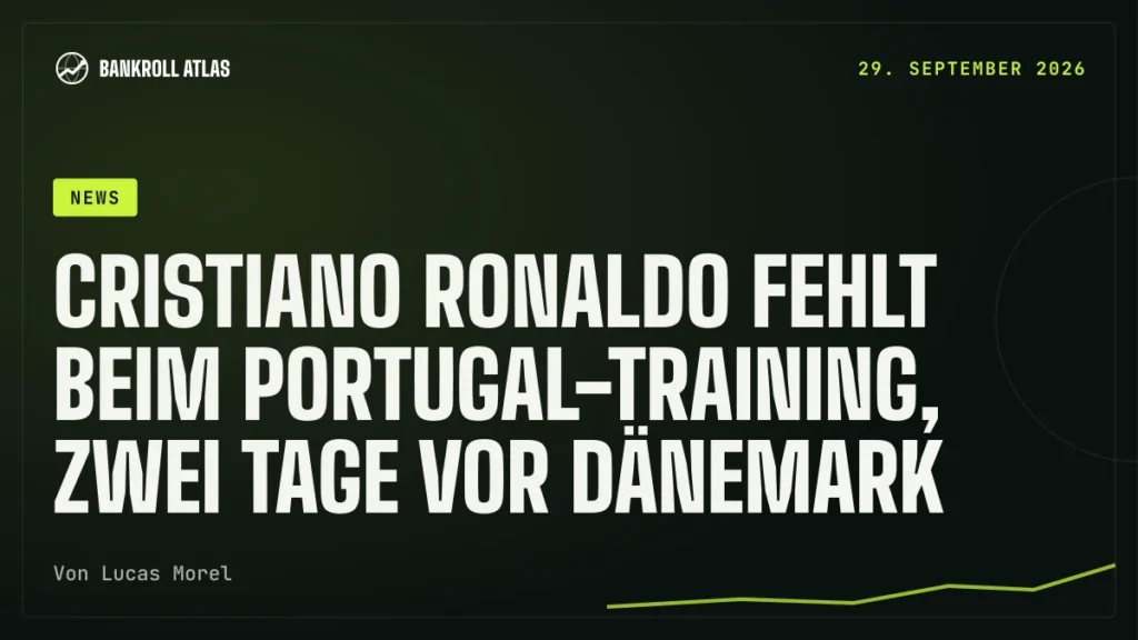 Cristiano Ronaldo fehlt beim Portugal-Training, zwei Tage vor Dänemark