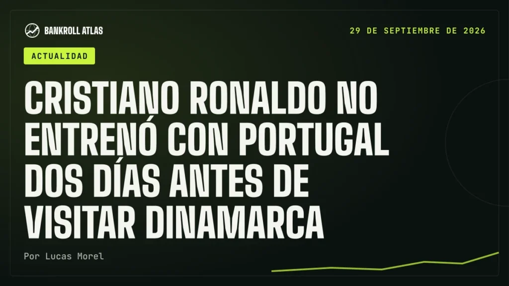 Cristiano Ronaldo no entrenó con Portugal dos días antes de visitar Dinamarca