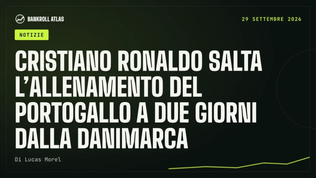 Cristiano Ronaldo salta l’allenamento del Portogallo a due giorni dalla Danimarca