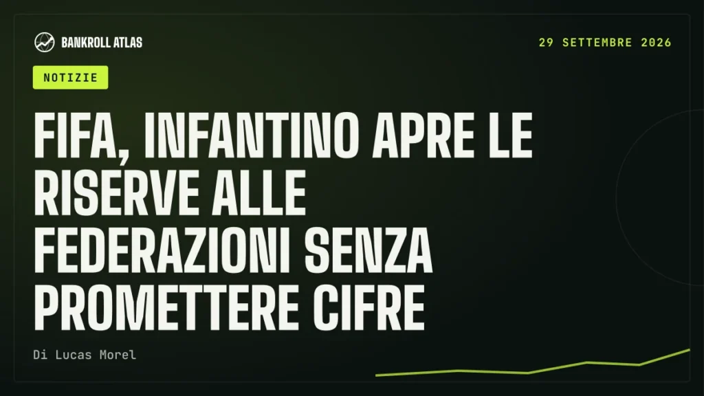 Fifa, Infantino apre le riserve alle federazioni senza promettere cifre