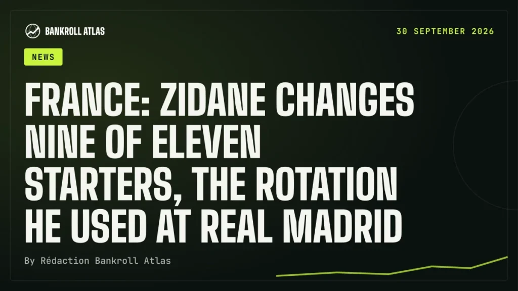 France: Zidane changes nine of eleven starters, the rotation he used at Real Madrid