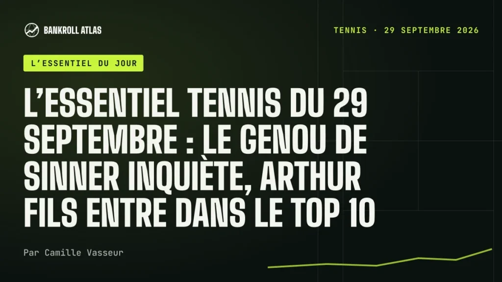 L’essentiel tennis du 29 septembre : le genou de Sinner inquiète, Arthur Fils entre dans le top 10