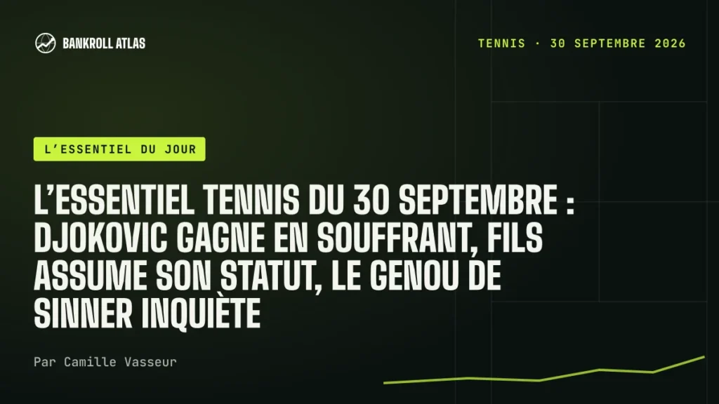 L’essentiel tennis du 30 septembre : Djokovic gagne en souffrant, Fils assume son statut, le genou de Sinner inquiète