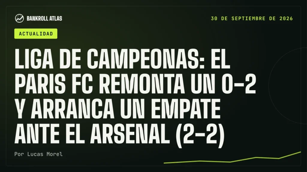 Liga de Campeonas: el Paris FC remonta un 0-2 y arranca un empate ante el Arsenal (2-2)