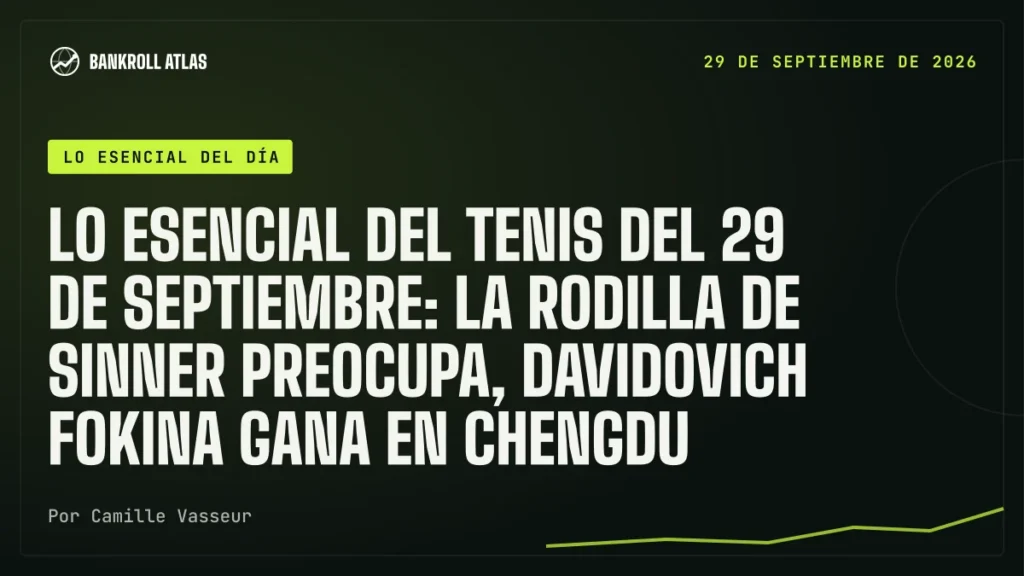Lo esencial del tenis del 29 de septiembre: la rodilla de Sinner preocupa, Davidovich Fokina gana en Chengdu