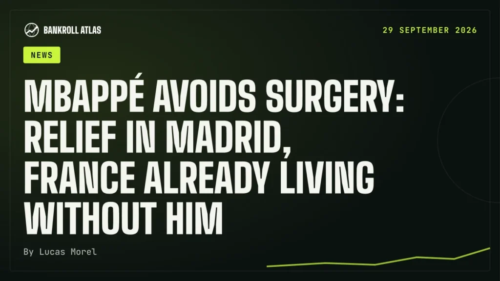 Mbappé avoids surgery: relief in Madrid, France already living without him
