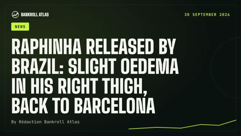 Raphinha released by Brazil: slight oedema in his right thigh, back to Barcelona