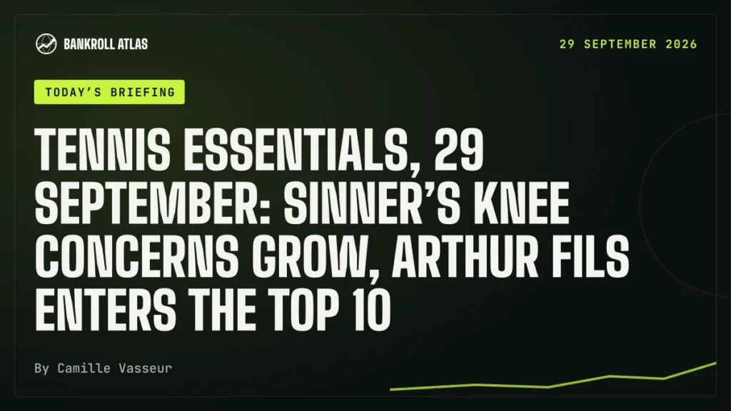Tennis essentials, 29 September: Sinner’s knee concerns grow, Arthur Fils enters the top 10