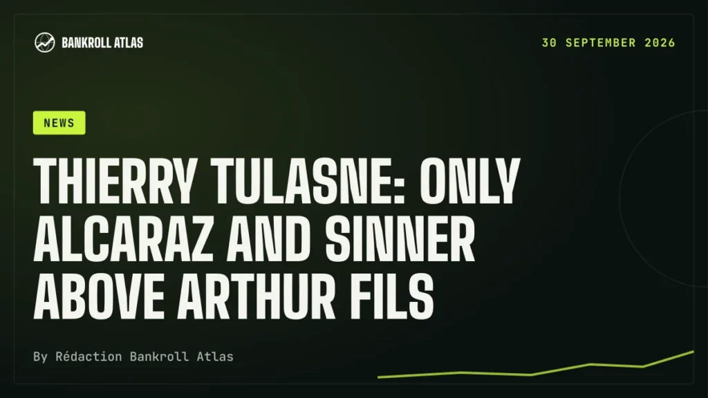 Thierry Tulasne: only Alcaraz and Sinner above Arthur Fils