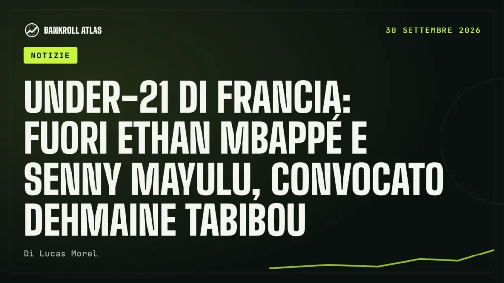 Under-21 di Francia: fuori Ethan Mbappé e Senny Mayulu, convocato Dehmaine Tabibou