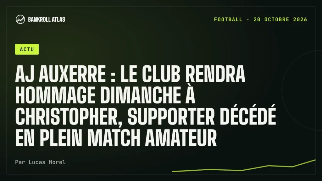 AJ Auxerre : le club rendra hommage dimanche à Christopher, supporter décédé en plein match amateur