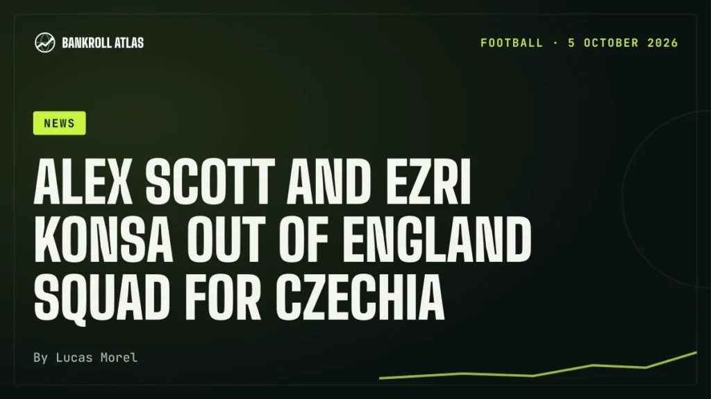 Alex Scott and Ezri Konsa out of England squad for Czechia