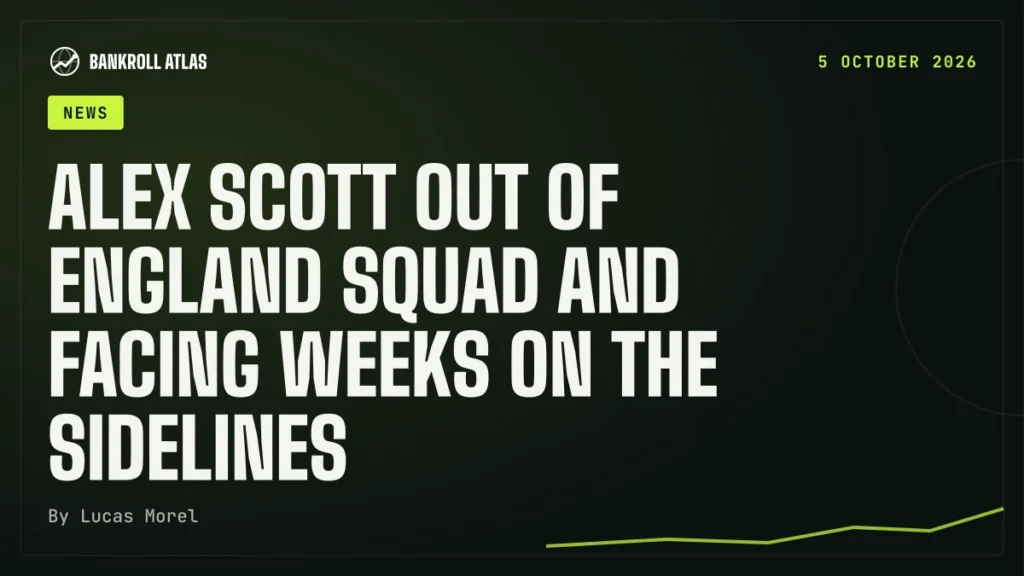 Alex Scott out of England squad and facing weeks on the sidelines