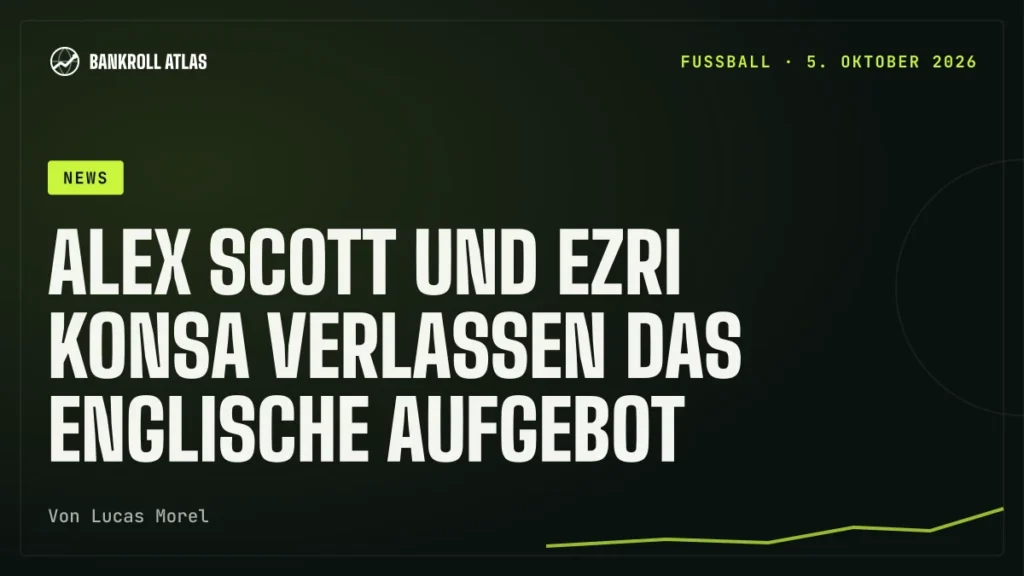 Alex Scott und Ezri Konsa verlassen das englische Aufgebot