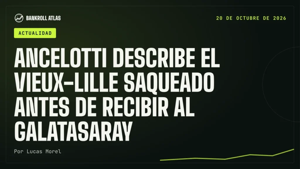 Ancelotti describe el Vieux-Lille saqueado antes de recibir al Galatasaray