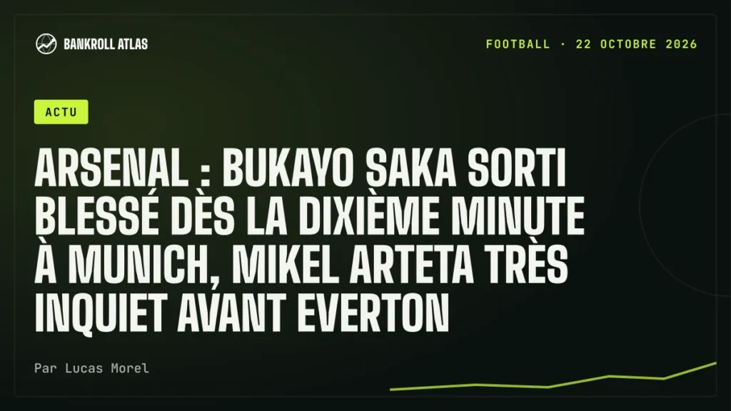 Arsenal : Bukayo Saka sorti blessé dès la dixième minute à Munich, Mikel Arteta très inquiet avant Everton