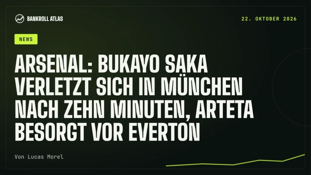 Arsenal: Bukayo Saka verletzt sich in München nach zehn Minuten, Arteta besorgt vor Everton