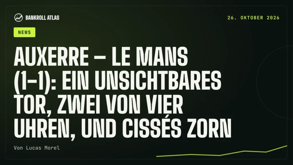 Auxerre – Le Mans (1-1): ein unsichtbares Tor, zwei von vier Uhren, und Cissés Zorn