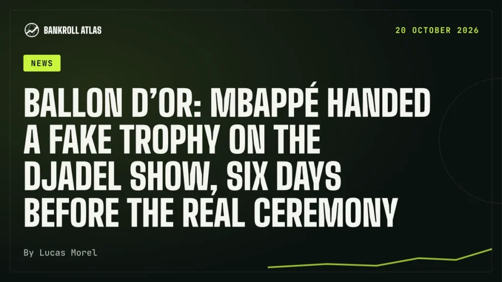 Ballon d’Or: Mbappé handed a fake trophy on the Djadel Show, six days before the real ceremony