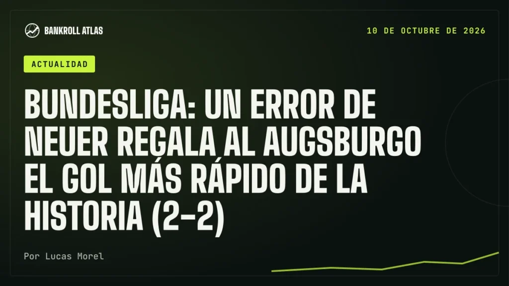 Bundesliga: un error de Neuer regala al Augsburgo el gol más rápido de la historia (2-2)