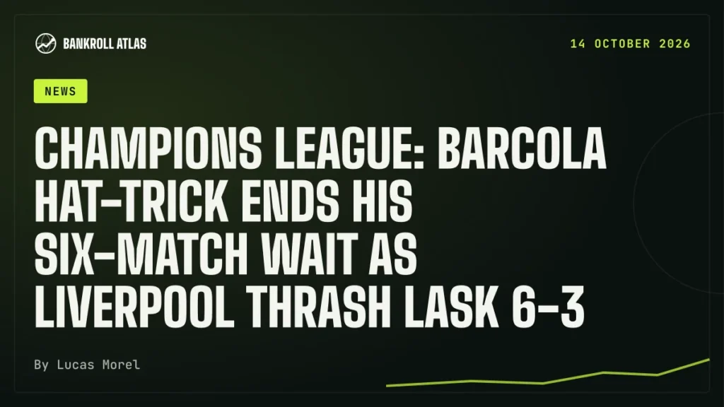 Champions League: Barcola hat-trick ends his six-match wait as Liverpool thrash LASK 6-3