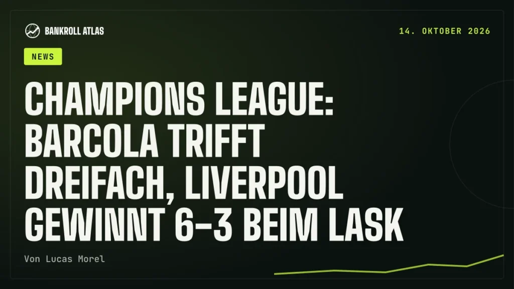 Champions League: Barcola trifft dreifach, Liverpool gewinnt 6-3 beim LASK