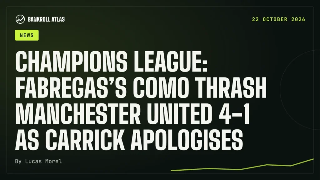 Champions League: Fabregas’s Como thrash Manchester United 4-1 as Carrick apologises
