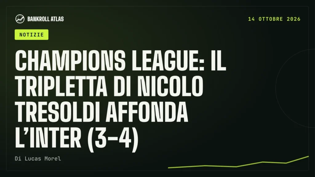 Champions League: il tripletta di Nicolo Tresoldi affonda l’Inter (3-4)