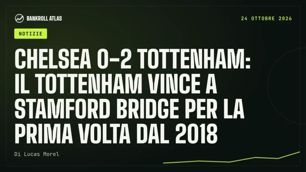 Chelsea 0-2 Tottenham: il Tottenham vince a Stamford Bridge per la prima volta dal 2018