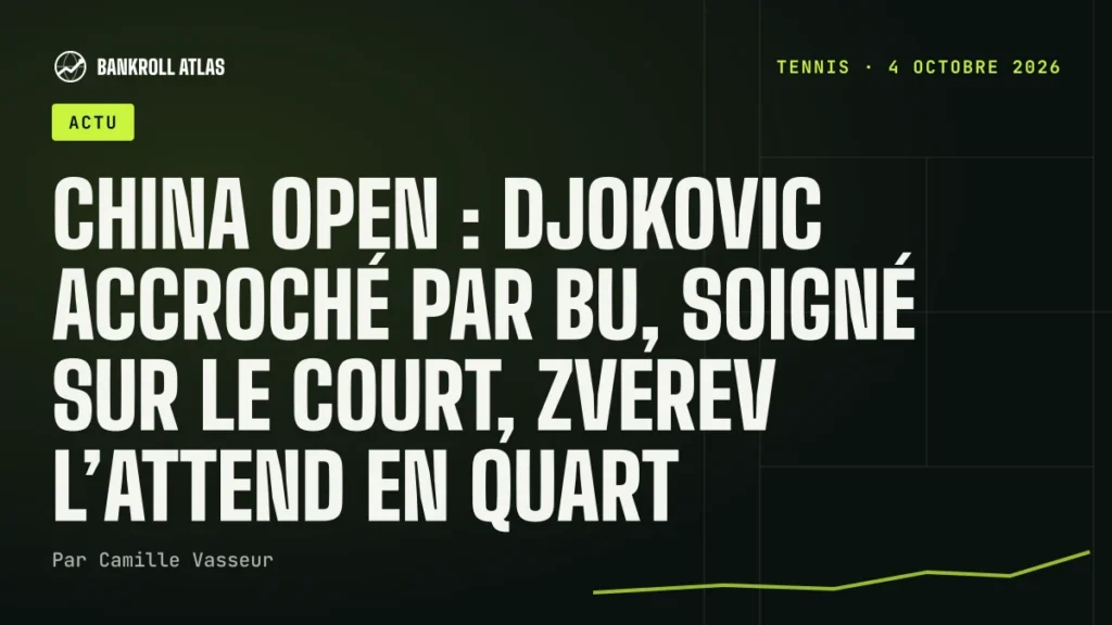 China Open : Djokovic accroché par Bu, soigné sur le court, Zverev l’attend en quart