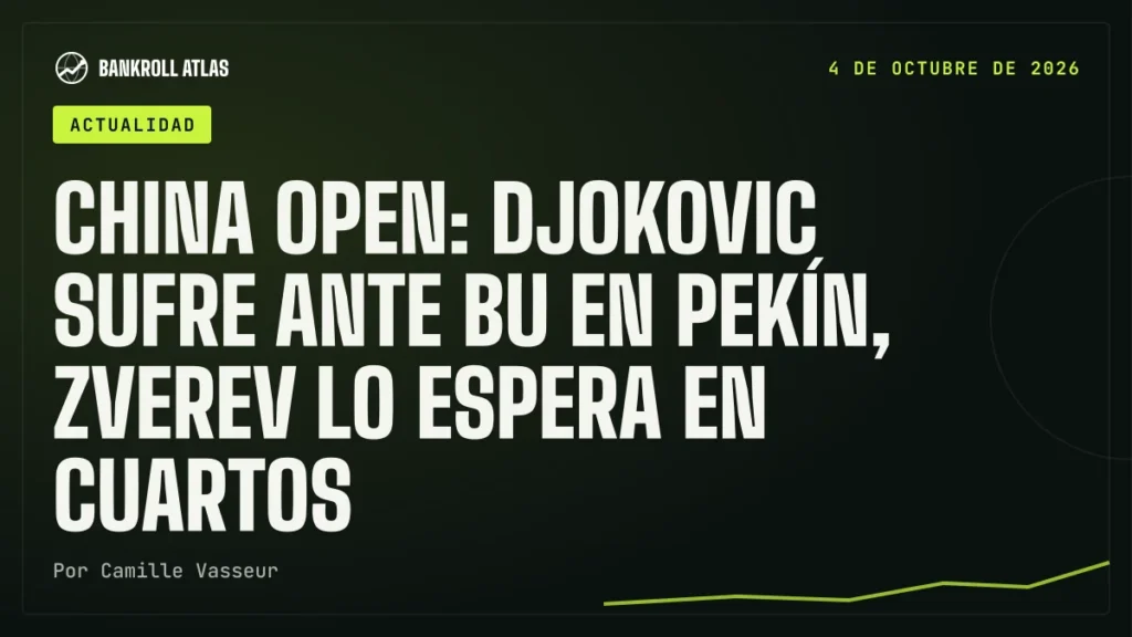 China Open: Djokovic sufre ante Bu en Pekín, Zverev lo espera en cuartos