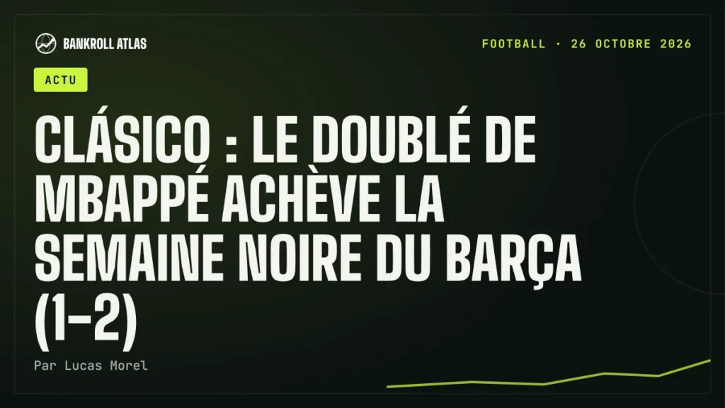 Clásico : le doublé de Mbappé achève la semaine noire du Barça (1-2)
