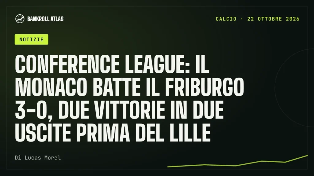 Conference League: il Monaco batte il Friburgo 3-0, due vittorie in due uscite prima del Lille