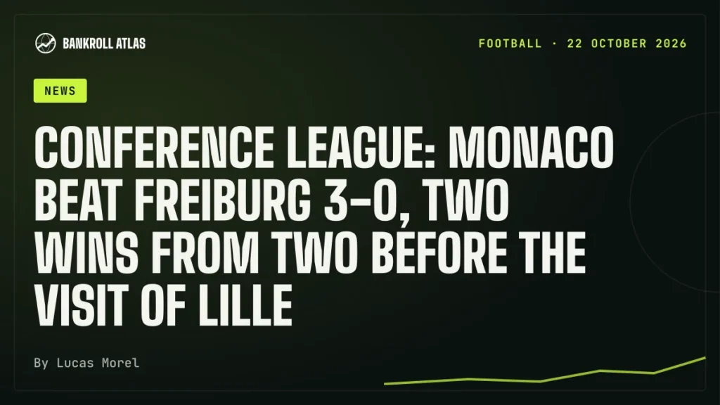 Conference League: Monaco beat Freiburg 3-0, two wins from two before the visit of Lille