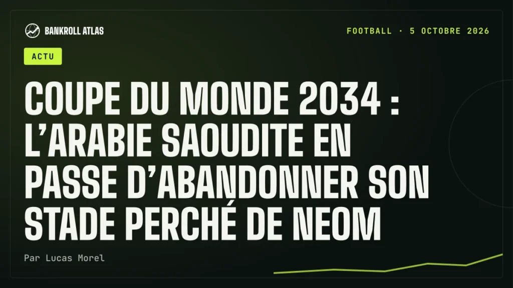 Coupe du monde 2034 : l’Arabie saoudite en passe d’abandonner son stade perché de Neom