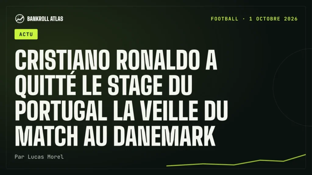 Cristiano Ronaldo a quitté le stage du Portugal la veille du match au Danemark