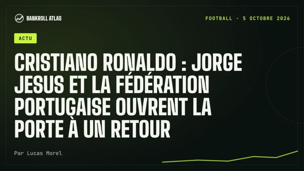 Cristiano Ronaldo : Jorge Jesus et la fédération portugaise ouvrent la porte à un retour