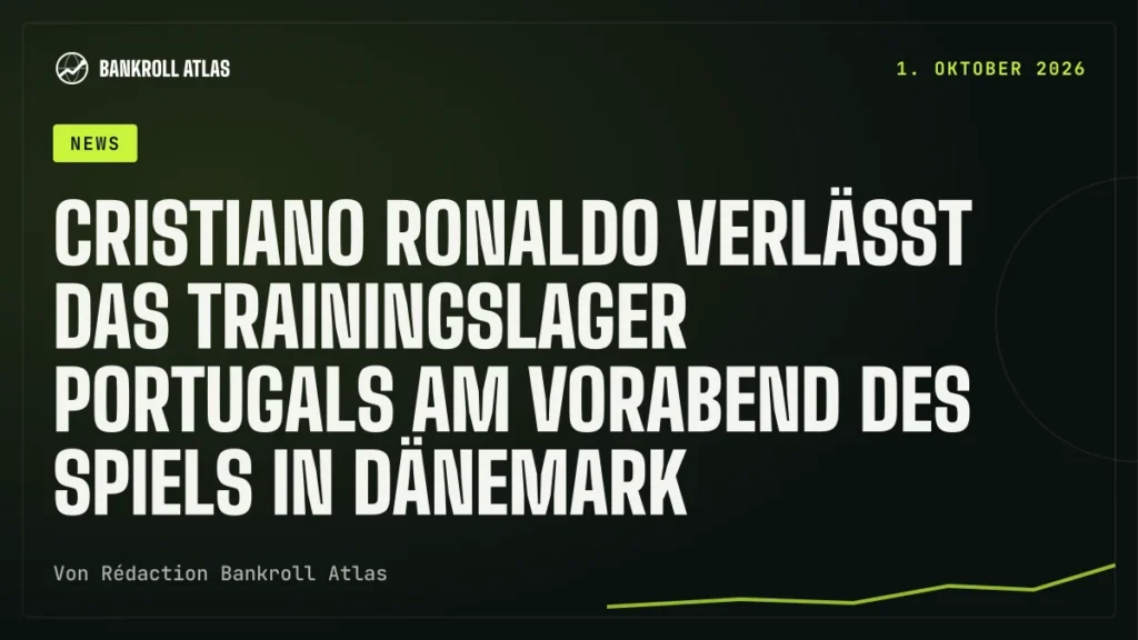 Cristiano Ronaldo verlässt das Trainingslager Portugals am Vorabend des Spiels in Dänemark