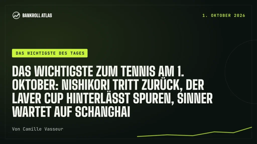 Das Wichtigste zum Tennis am 1. Oktober: Nishikori tritt zurück, der Laver Cup hinterlässt Spuren, Sinner wartet auf Schanghai