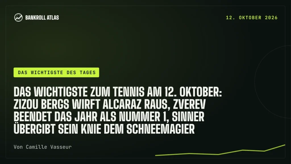 Das Wichtigste zum Tennis am 12. Oktober: Zizou Bergs wirft Alcaraz raus, Zverev beendet das Jahr als Nummer 1, Sinner übergibt sein Knie dem Schneemagier