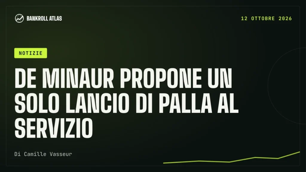 De Minaur propone un solo lancio di palla al servizio