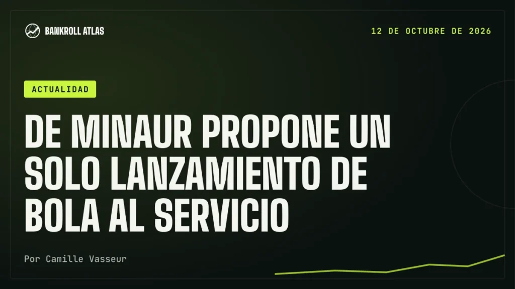De Minaur propone un solo lanzamiento de bola al servicio