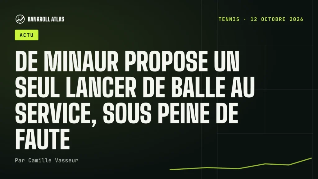 De Minaur propose un seul lancer de balle au service, sous peine de faute