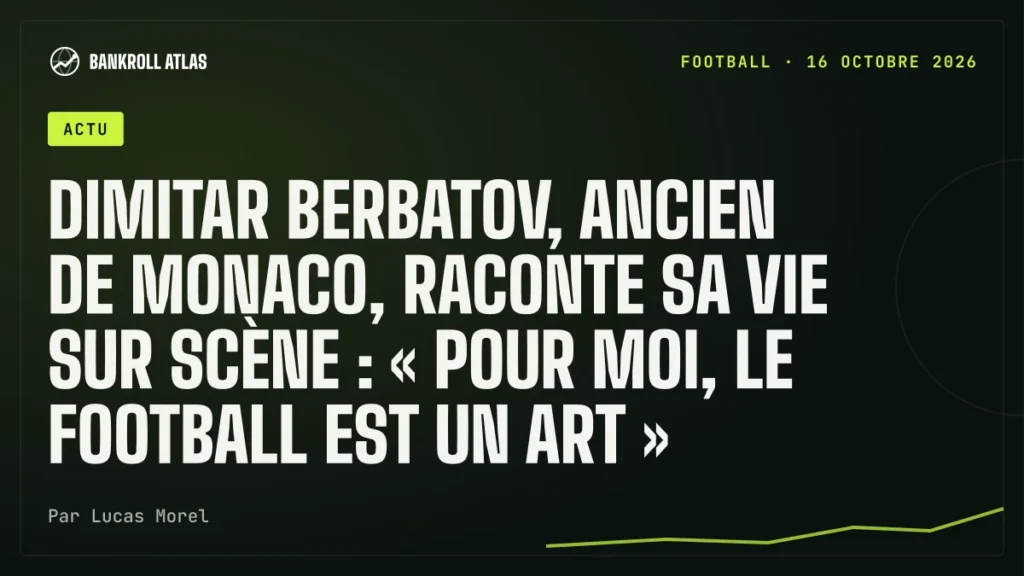 Dimitar Berbatov, ancien de Monaco, raconte sa vie sur scène : « Pour moi, le football est un art »