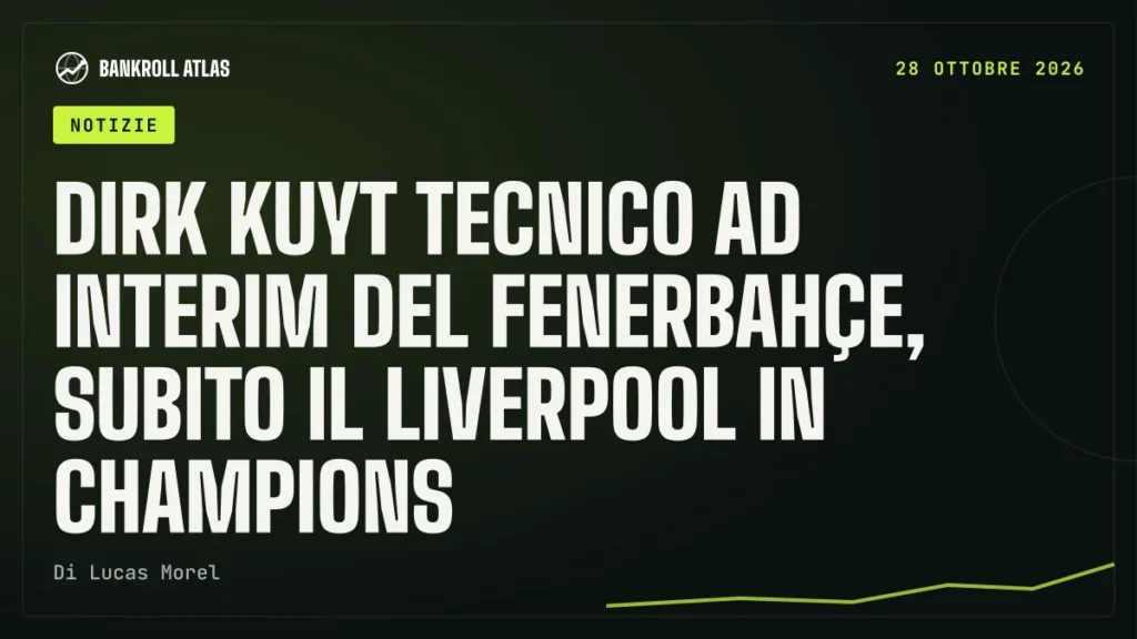 Dirk Kuyt tecnico ad interim del Fenerbahçe, subito il Liverpool in Champions