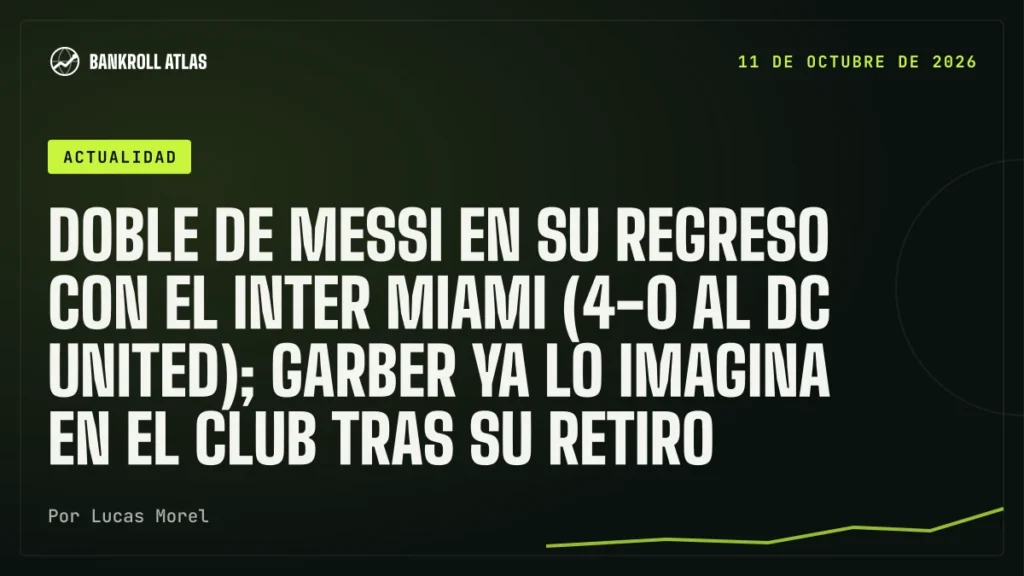Doble de Messi en su regreso con el Inter Miami (4-0 al DC United); Garber ya lo imagina en el club tras su retiro