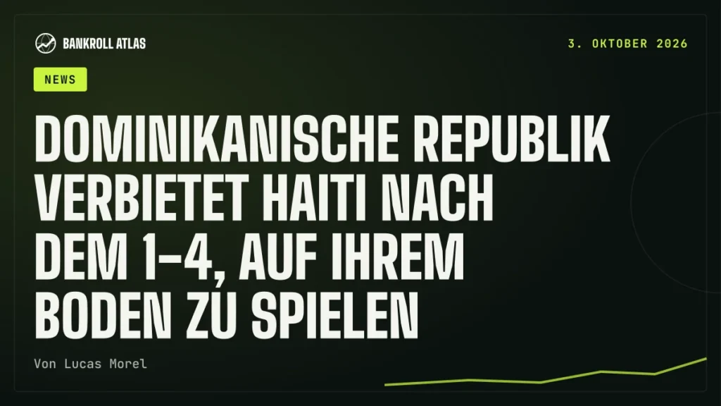 Dominikanische Republik verbietet Haiti nach dem 1-4, auf ihrem Boden zu spielen