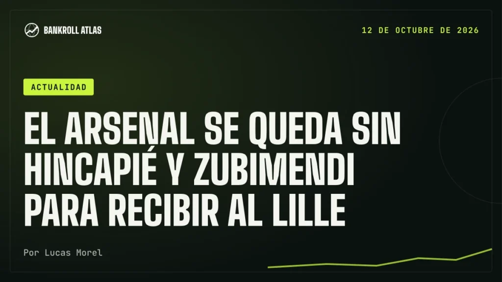 El Arsenal se queda sin Hincapié y Zubimendi para recibir al Lille